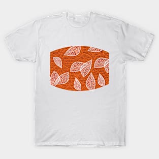 Retro Orange Leaves T-Shirt